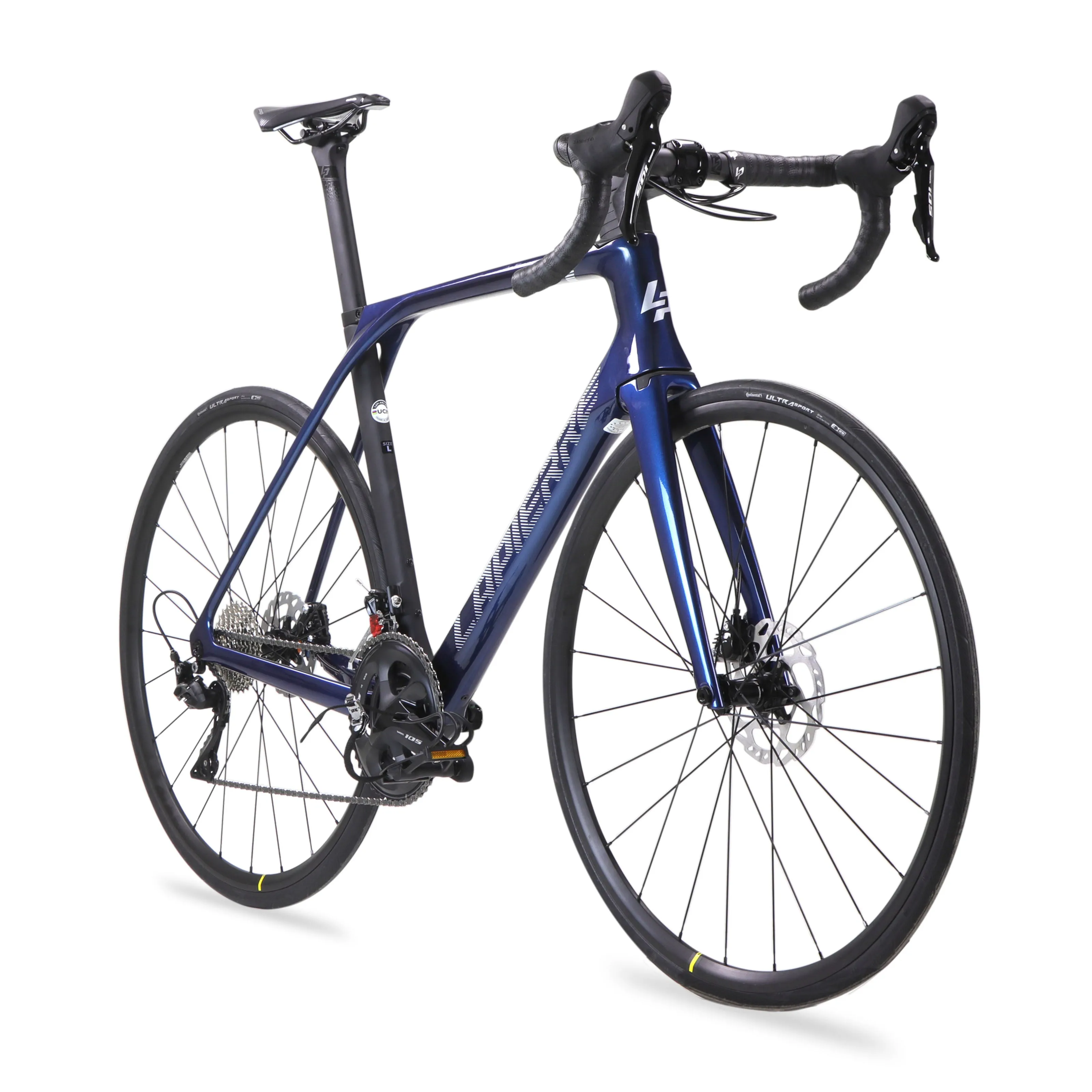 Bicicleta LAPIERRE Ruta AIRCODE DRS 5.0 R700 2x11 Shimano 105 Frenos Doble Disco Hidraulico Carbono Azul Talla:52
