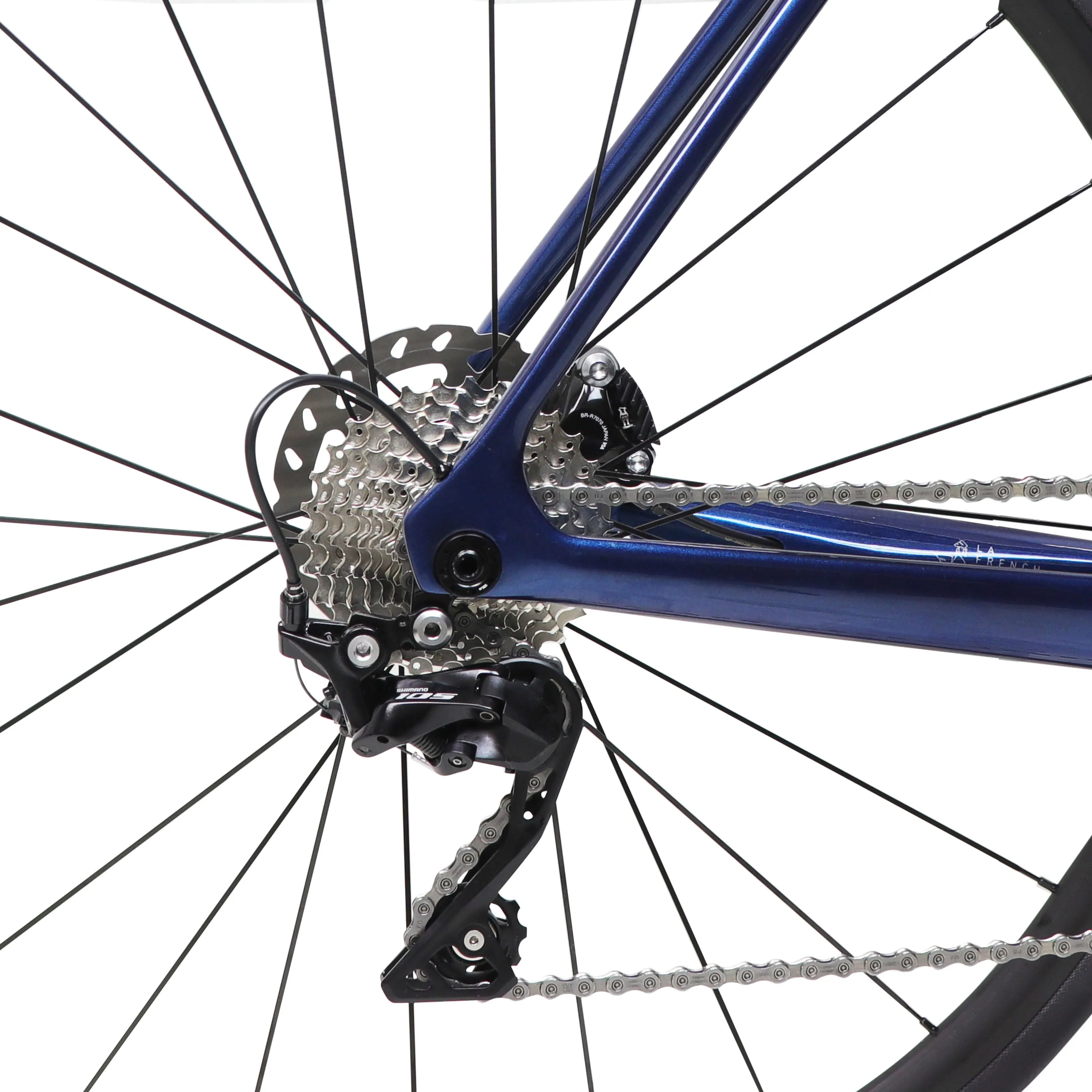 Bicicleta LAPIERRE Ruta AIRCODE DRS 5.0 R700 2x11 Shimano 105 Frenos Doble Disco Hidraulico Carbono Azul Talla:52