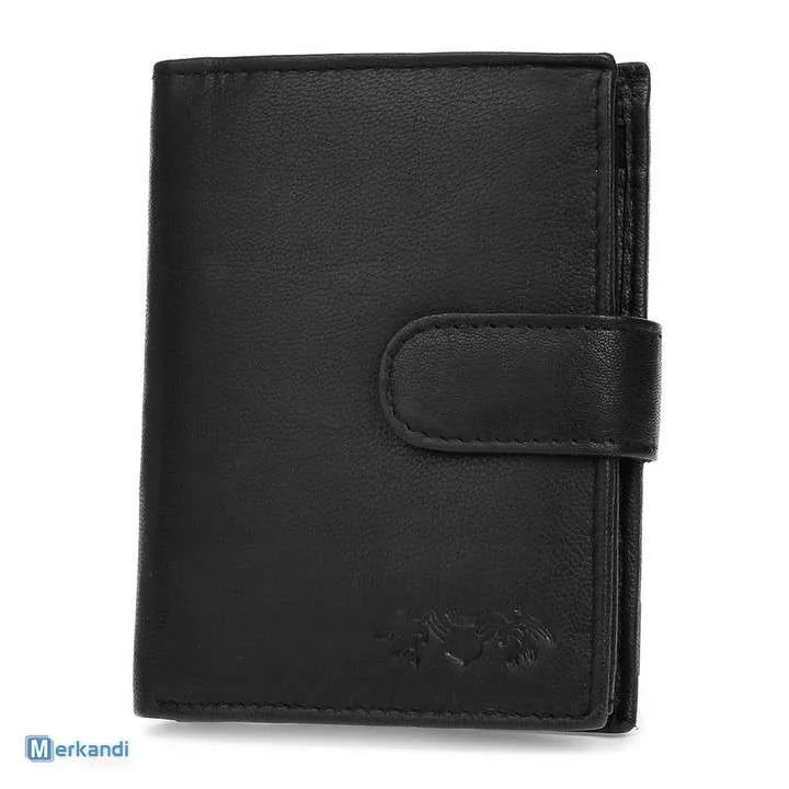 Billeteras de cuero al por mayor | Billetera de cuero genuino para hombre Beltimore