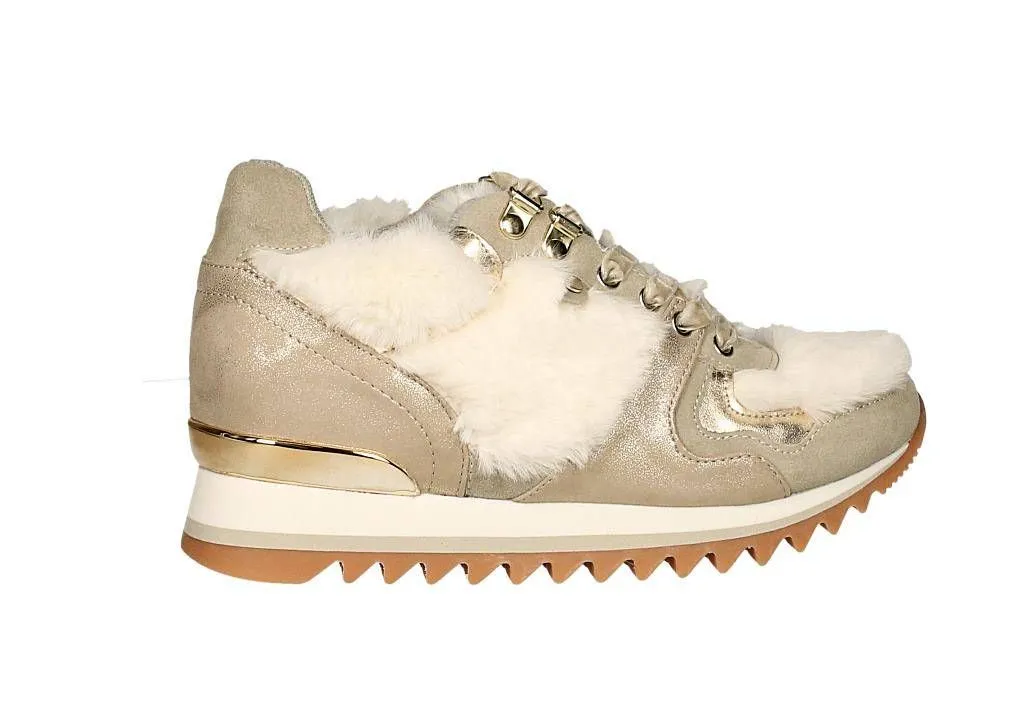 Blucher Nobuck Beig Cordon Seda Pelos Pala y Lados Blanco