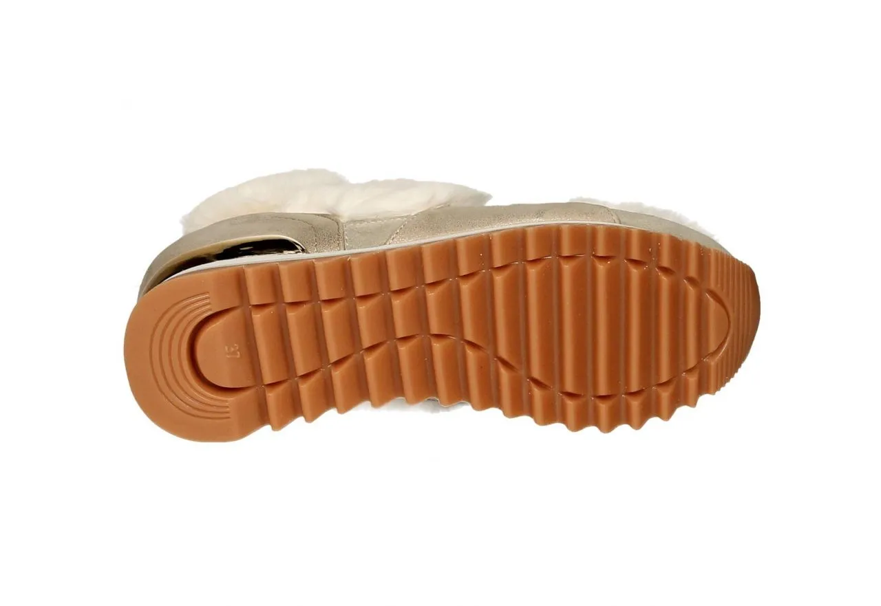 Blucher Nobuck Beig Cordon Seda Pelos Pala y Lados Blanco