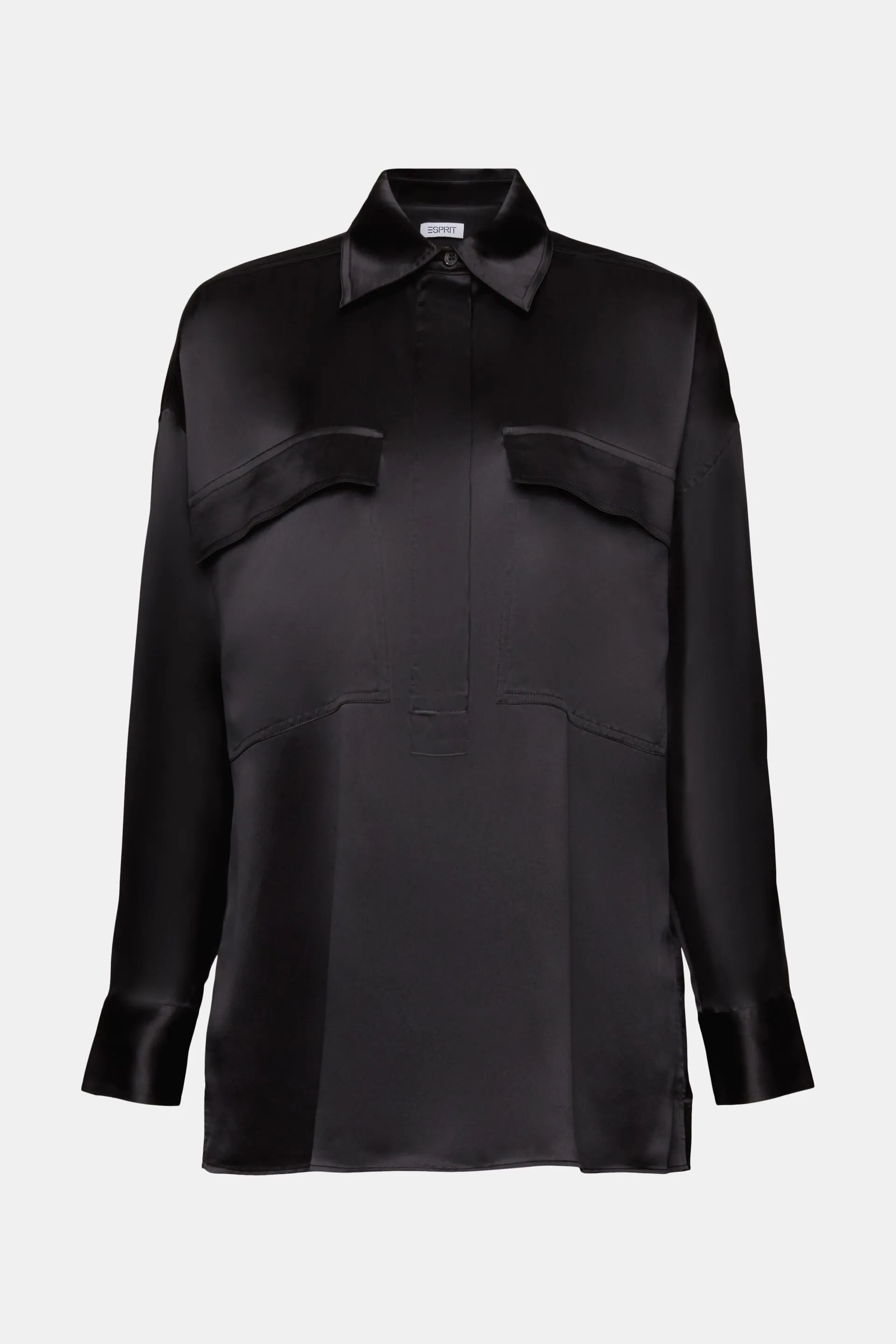 Blusa de satén de seda