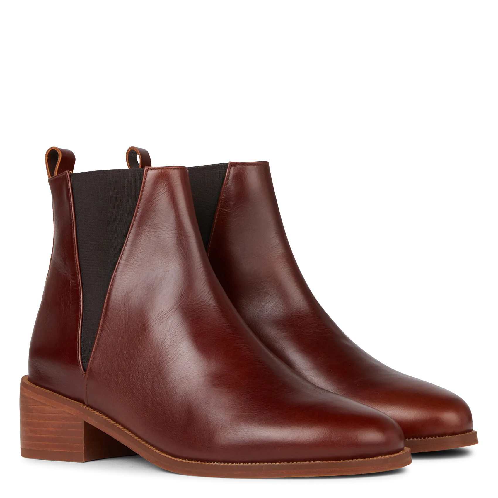 BOBBIES CAMDEN  BOTINES DE CUERO EN MARRON