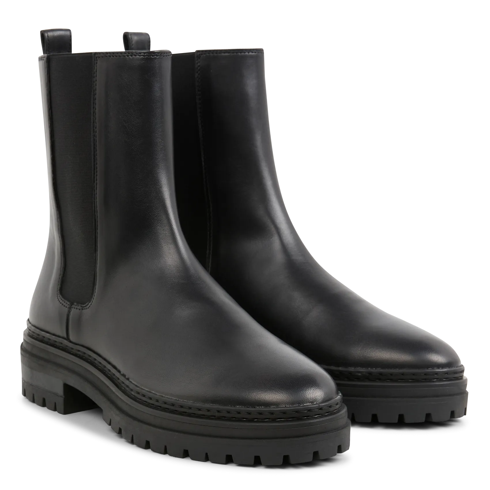 BOBBIES CLOVER  BOTINES DE CUERO EN NEGRO
