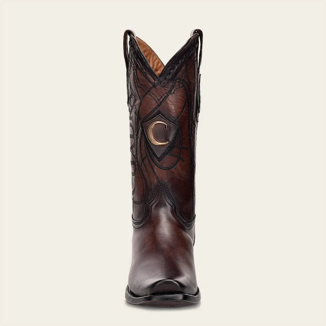 Bota tradicional en piel genuina para caballero