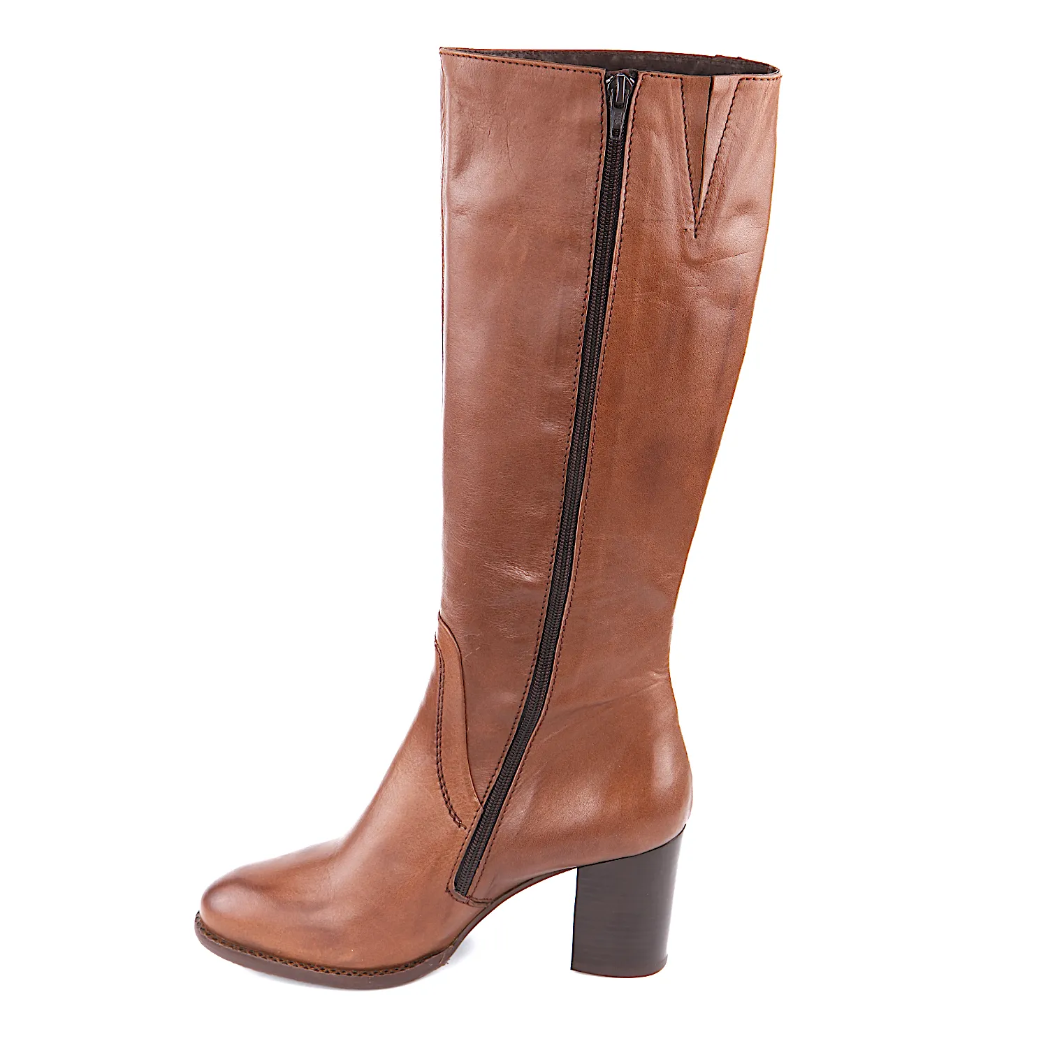 Botas altas camel mujer Sara Lins