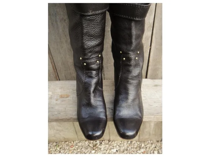 botas altas chloé Negro 