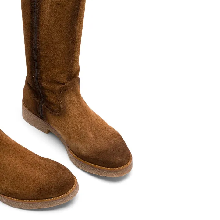 BOTAS ALTAS DE PIEL CUERO CON CREMALLERA DUNA PORRONET