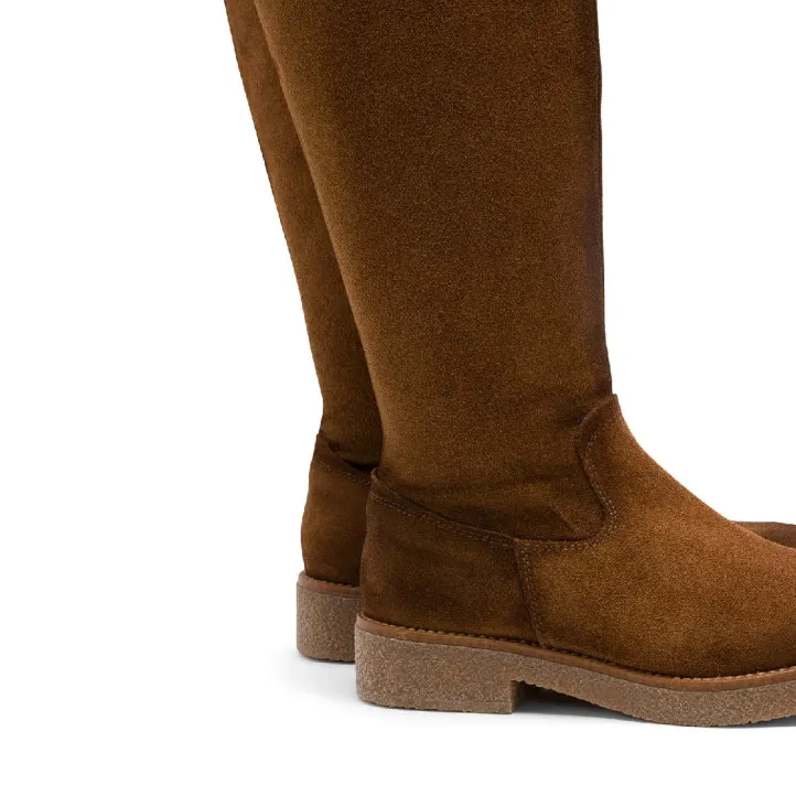 BOTAS ALTAS DE PIEL CUERO CON CREMALLERA DUNA PORRONET