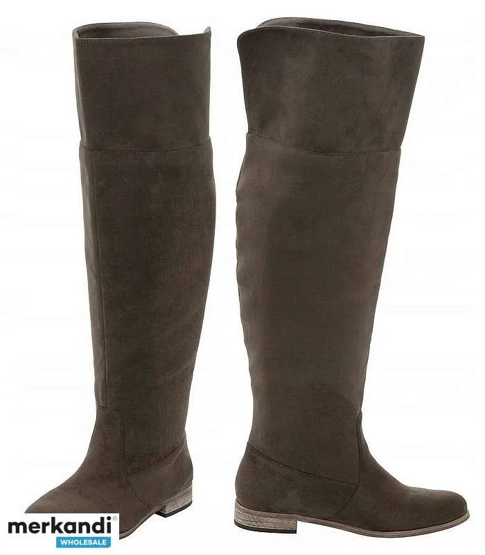 BOTAS ALTAS MUJER ECO PIEL ANTE MARRÓN PÁLIDO 37  42