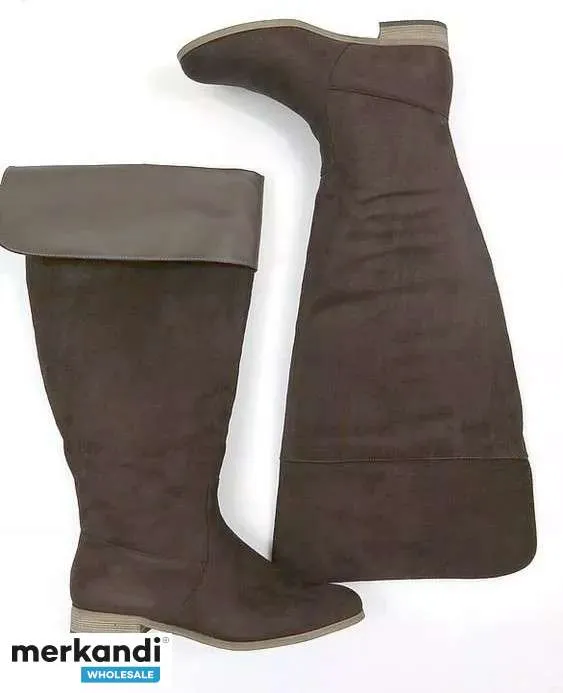 BOTAS ALTAS MUJER ECO PIEL ANTE MARRÓN PÁLIDO 37  42