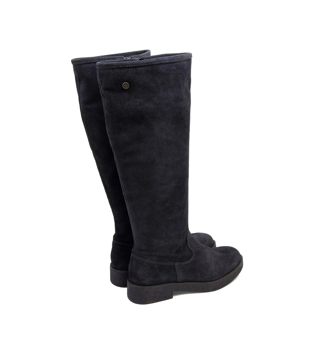 BOTAS ALTAS PLANAS CARBON CON CREMALLERA VEGA