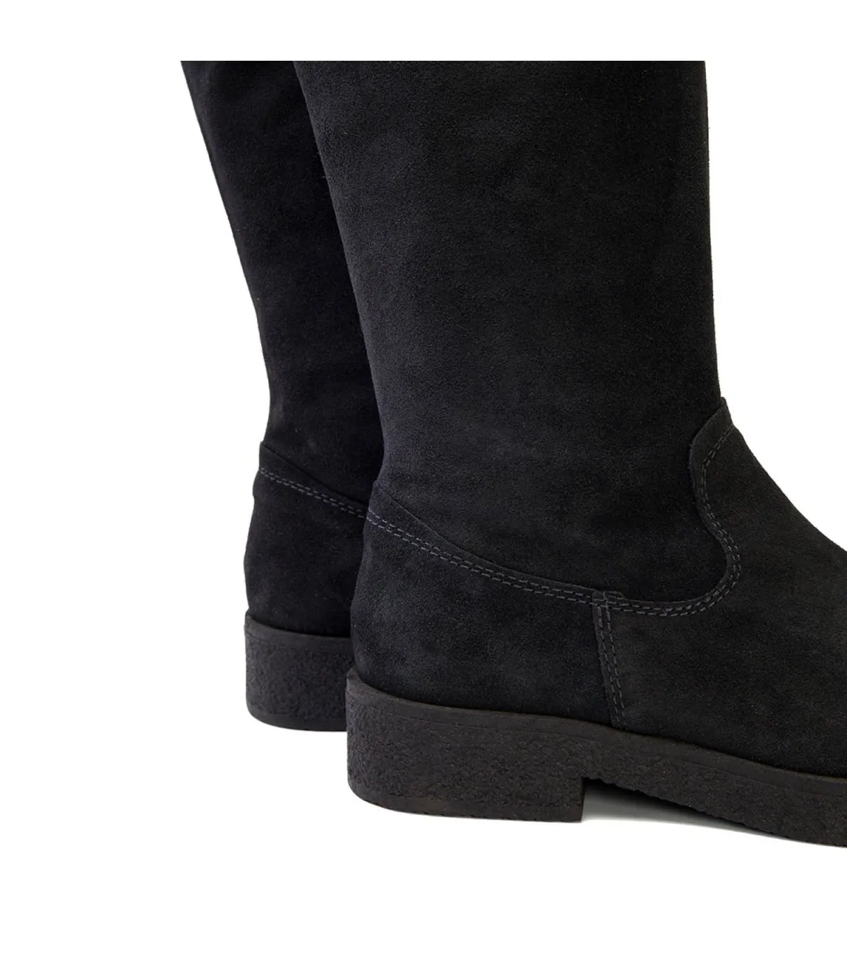 BOTAS ALTAS PLANAS CARBON CON CREMALLERA VEGA