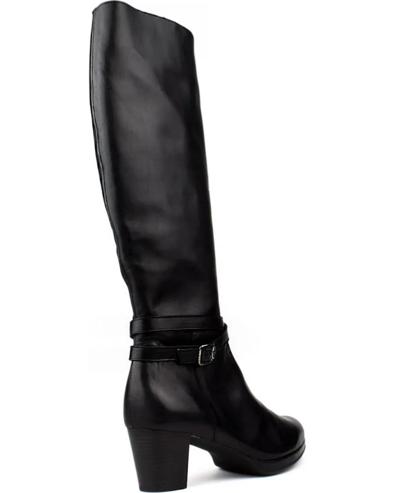 Botas de Mujer KROC BOTAS ALTAS DE PIEL NEGRO