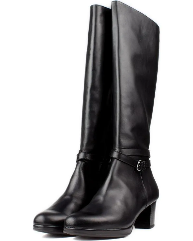 Botas de Mujer KROC BOTAS ALTAS DE PIEL NEGRO