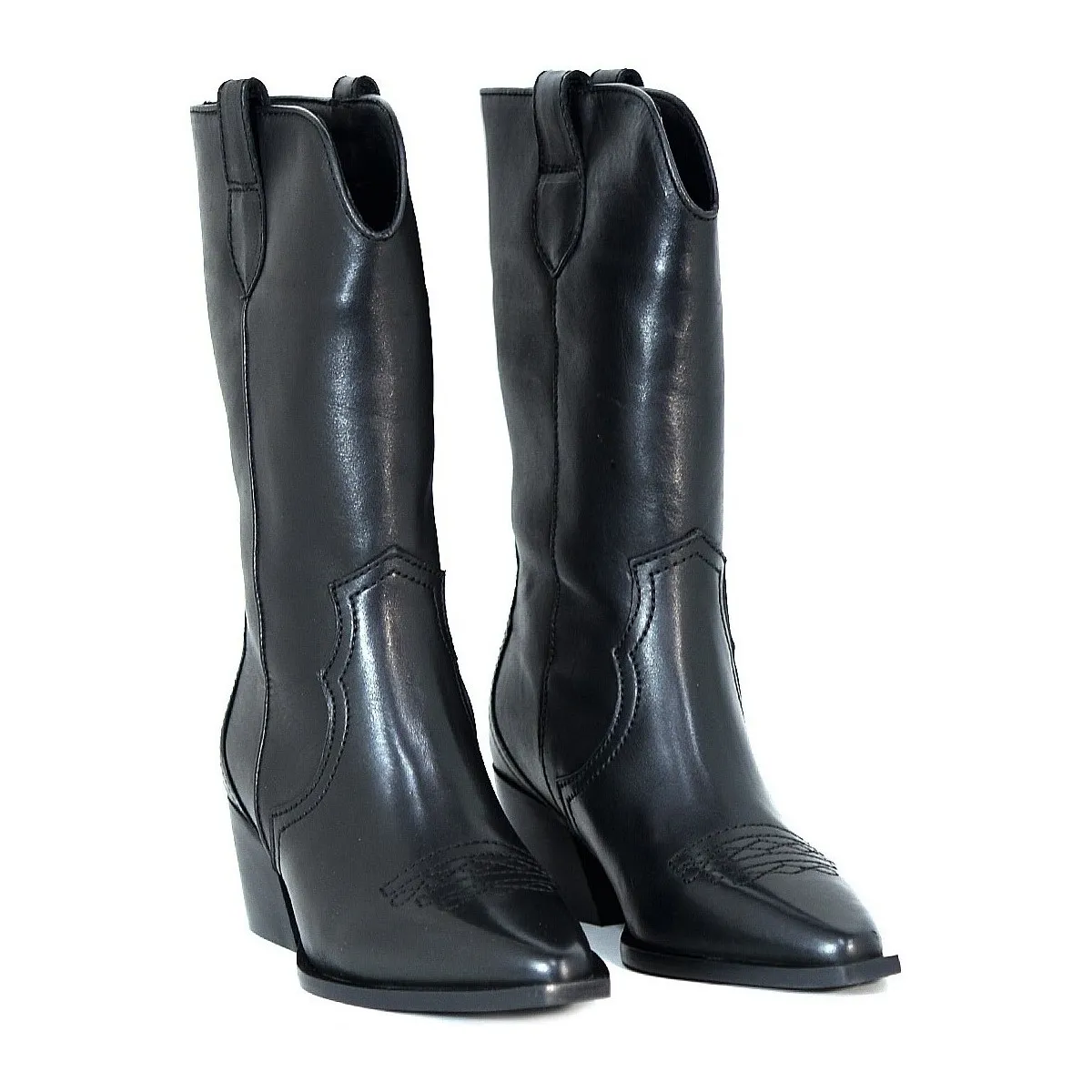 BOTAS MUJER COWBOY UXIA NEGRO