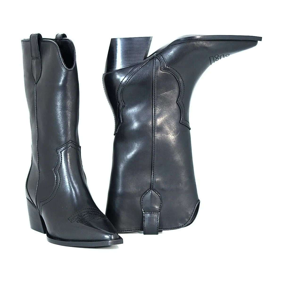 BOTAS MUJER COWBOY UXIA NEGRO
