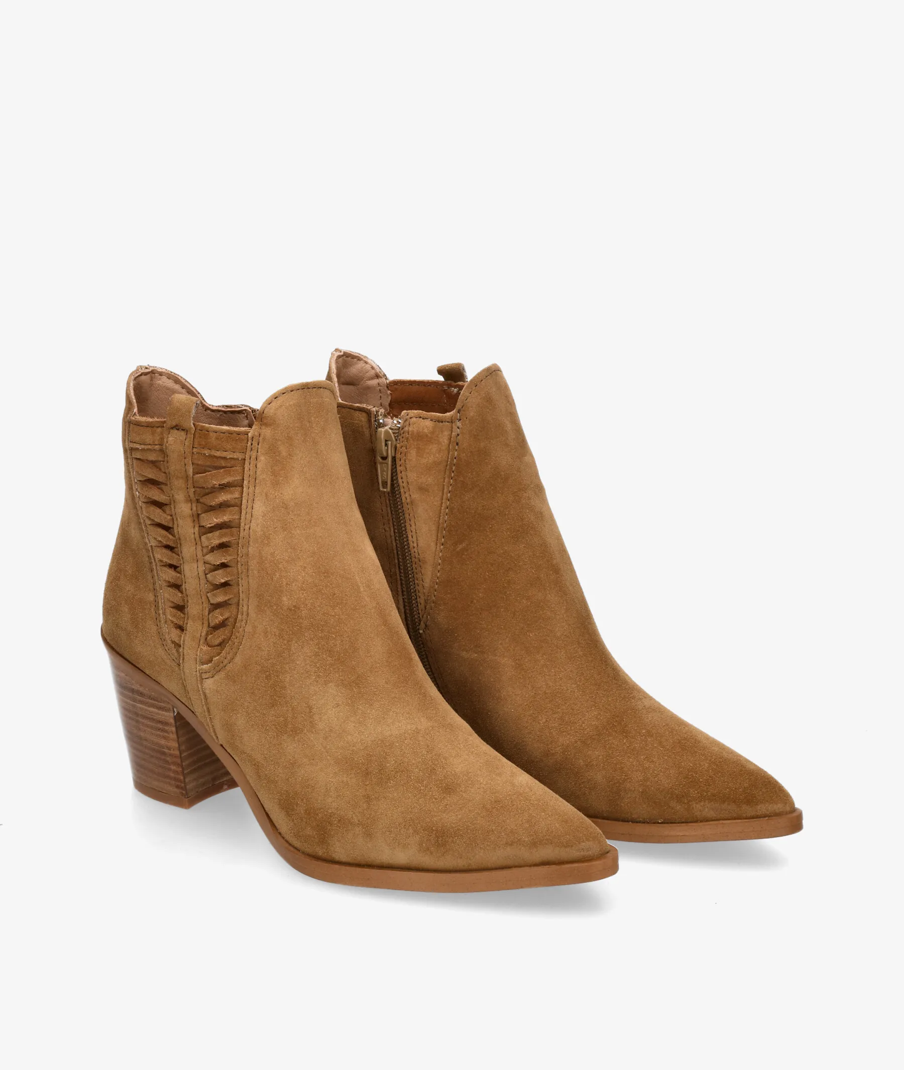 Botines Alpe 2028 en serraje cuero