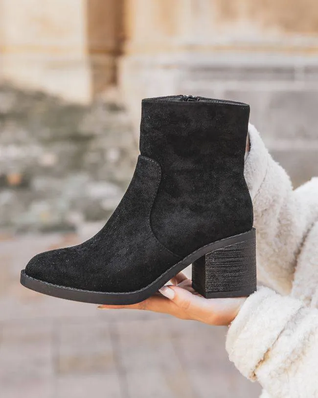 BOTINES DE MUJER NEGROS CON TACóN  JUNE