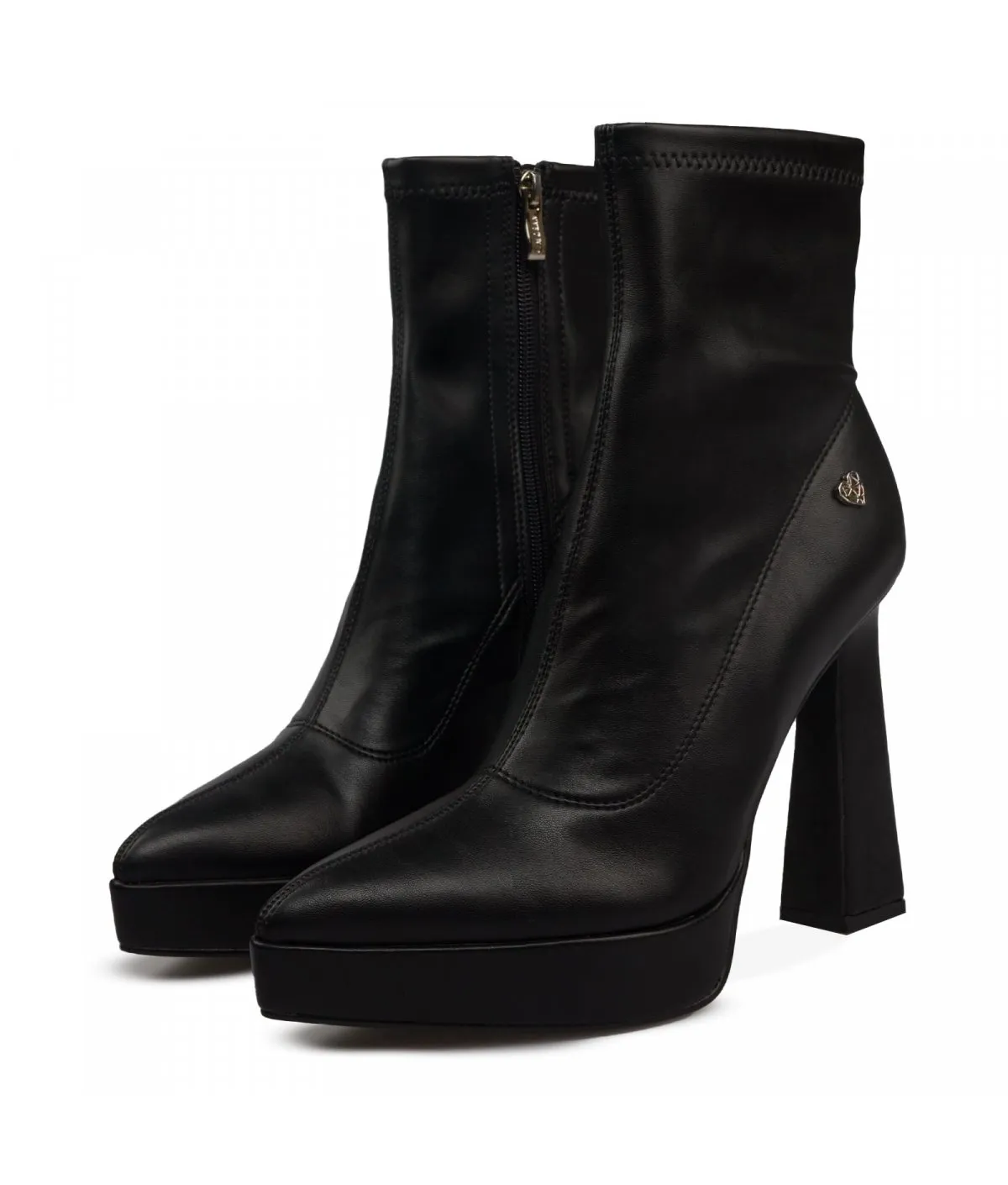 Botines Mujer 1414 Efecto Cuero