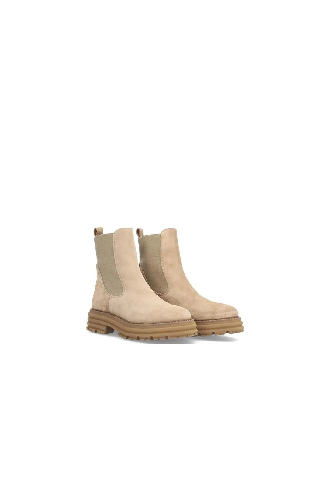 Botines serraje mujer camel