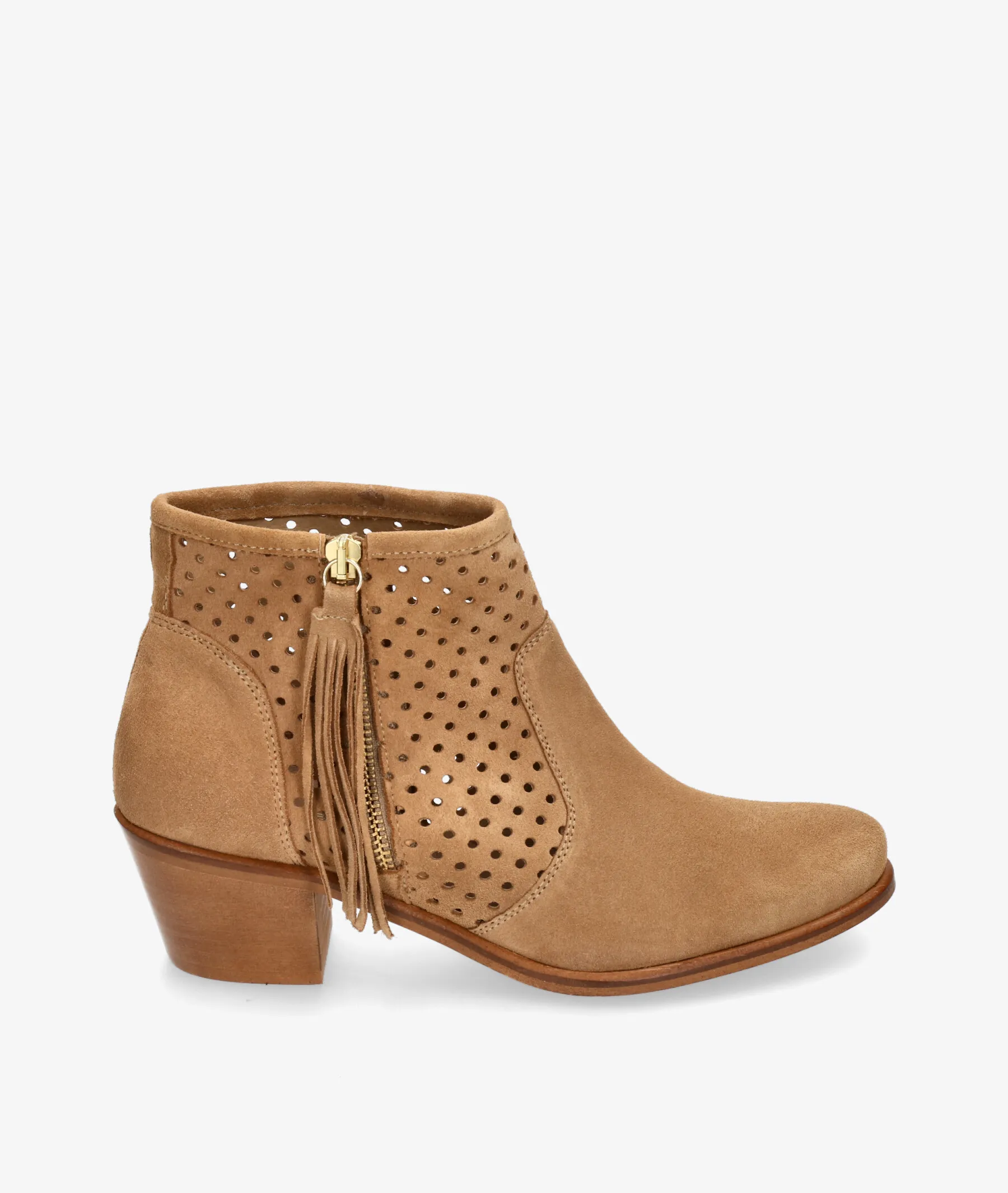 Botines Traveris  90305 en serraje cuero