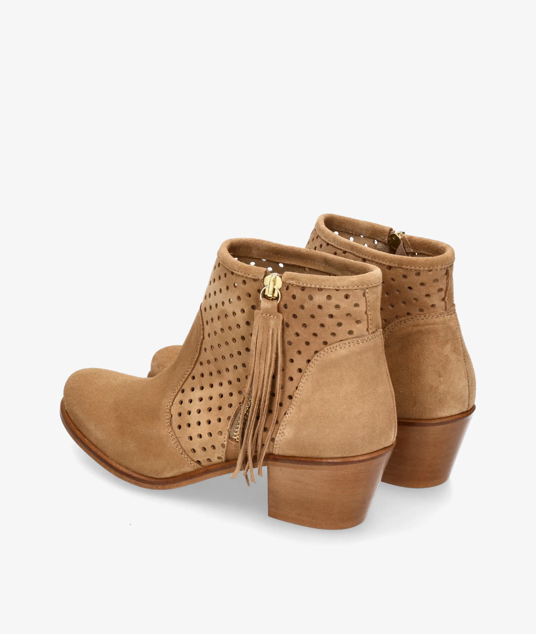 Botines Traveris  90305 en serraje cuero