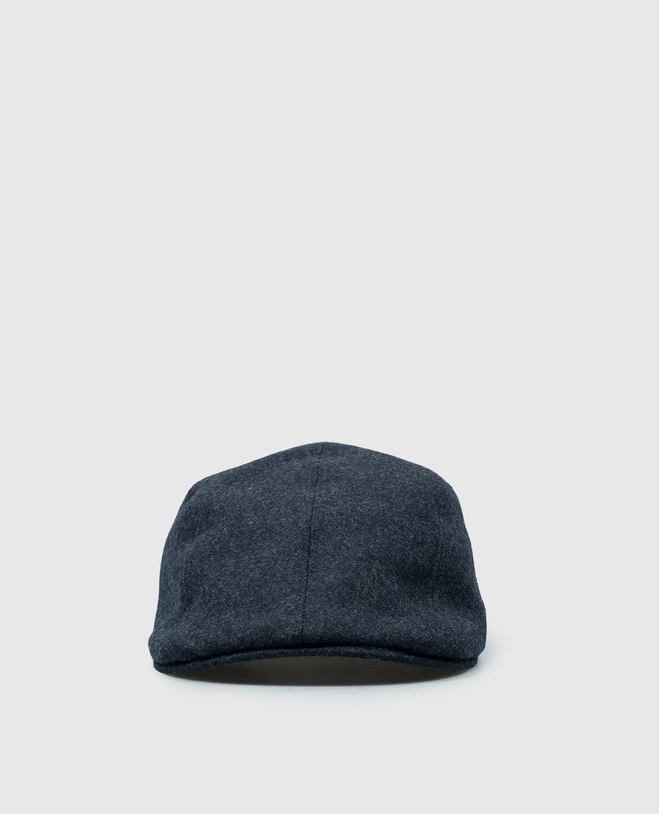 Brunello Cucinelli Blue cap made of wool with logo embroidery