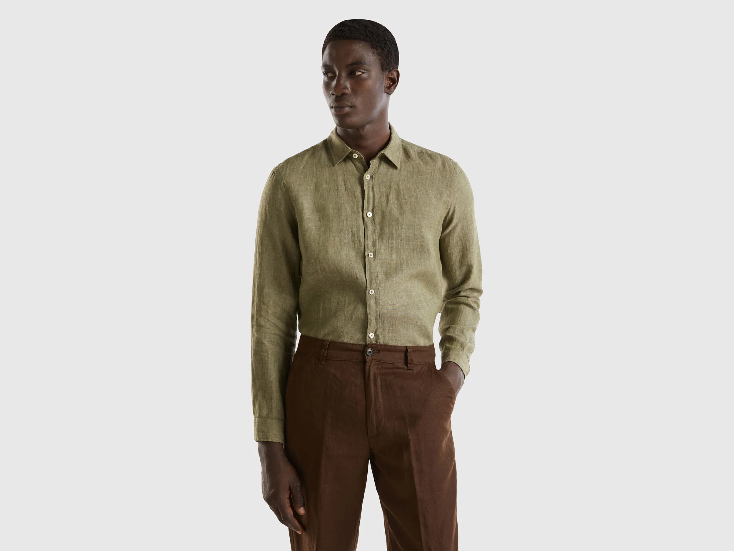 Camisa de puro lino