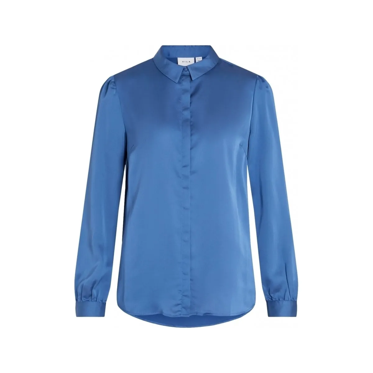 CAMISA ELLETTE SATIN L/S  FEDERAL BLUE