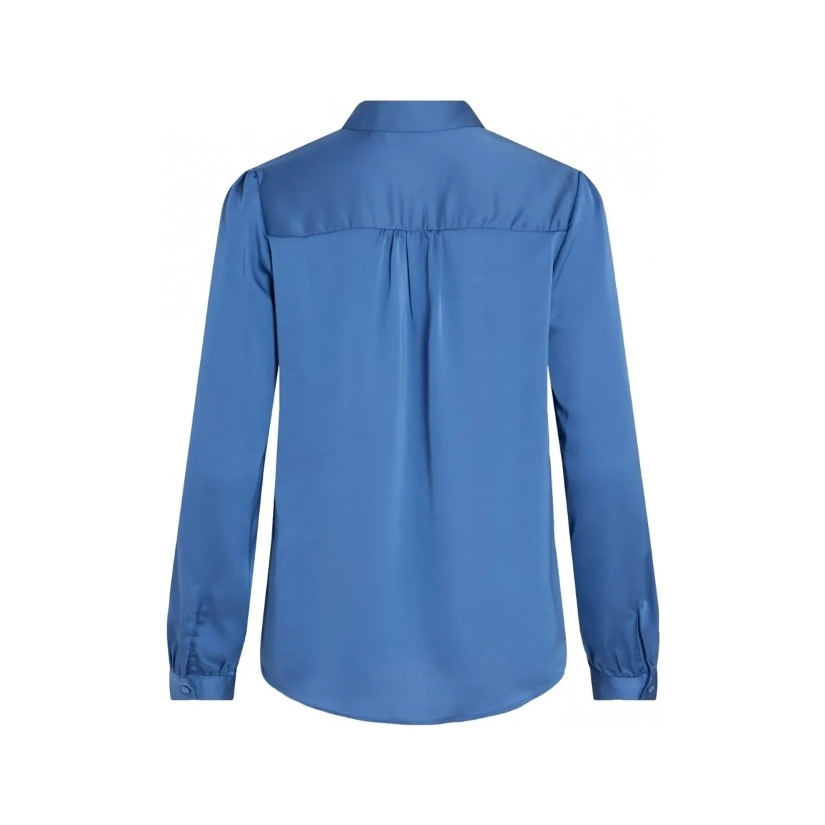 CAMISA ELLETTE SATIN L/S  FEDERAL BLUE