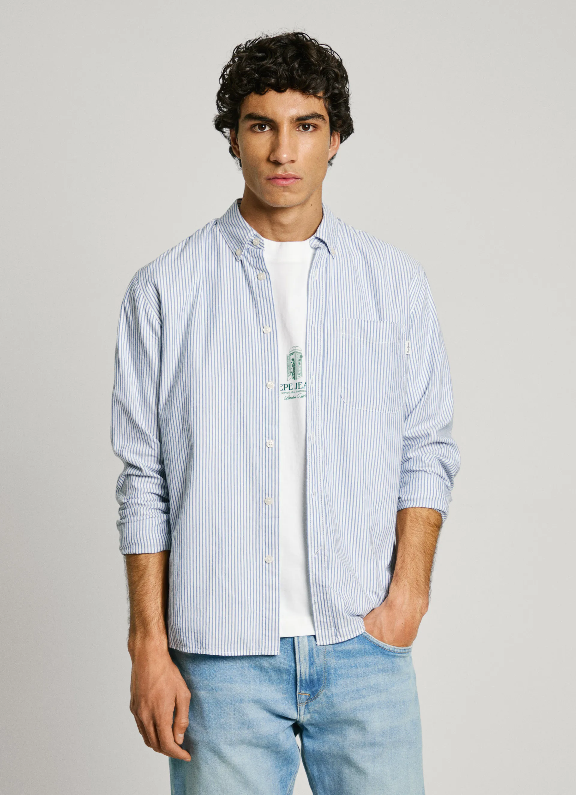 camisa rayas fit regular