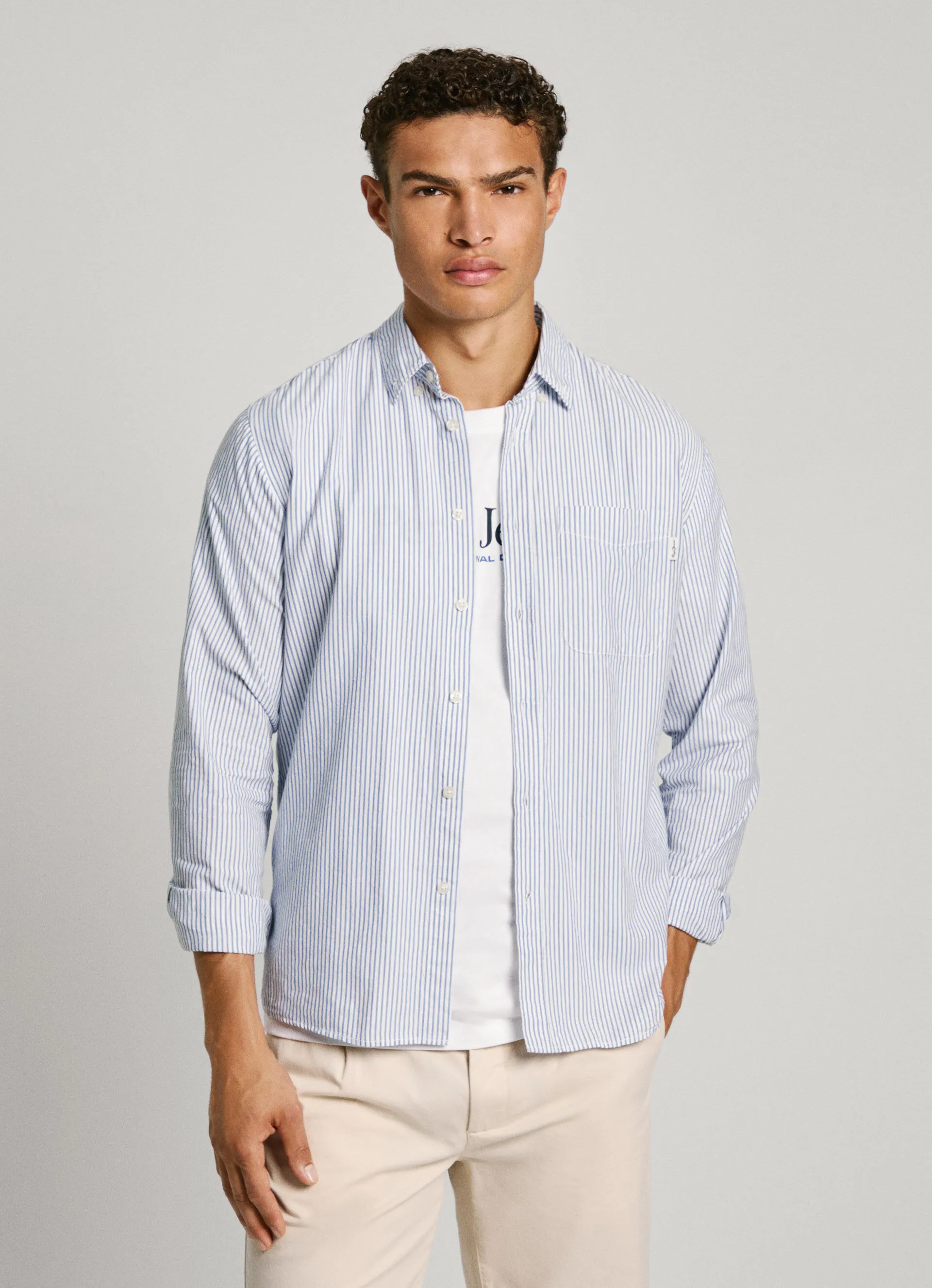 camisa rayas fit regular