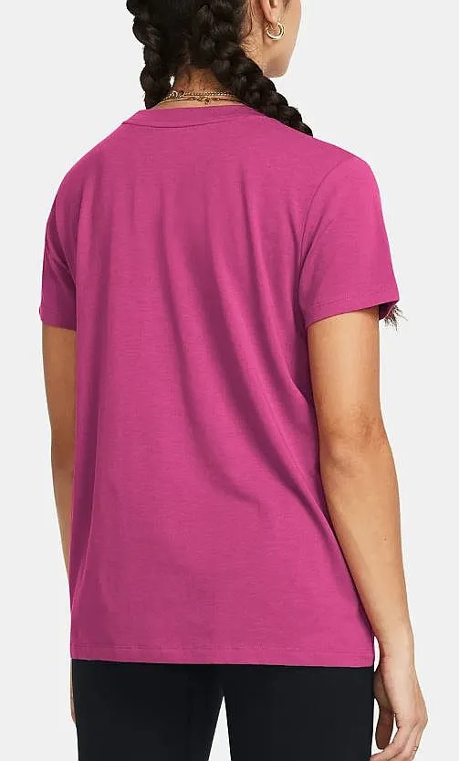CAMISA UNDER ARMOUR CAMPUS CORE  ASTRO PINK/BLACK  WOMEN´S