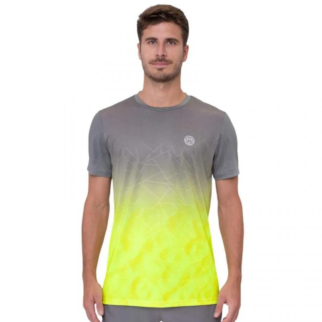Camiseta Bidi Badu Beach Spirit Gris Amarillo Neon | BIDI BADU