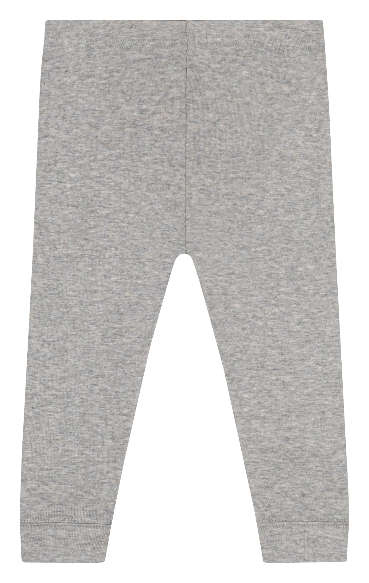 Camiseta de algodón con cuello redondo y logo irisado en gris
