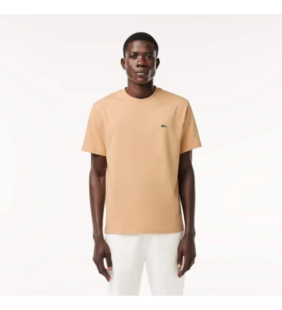 Camiseta de corte clásico beige