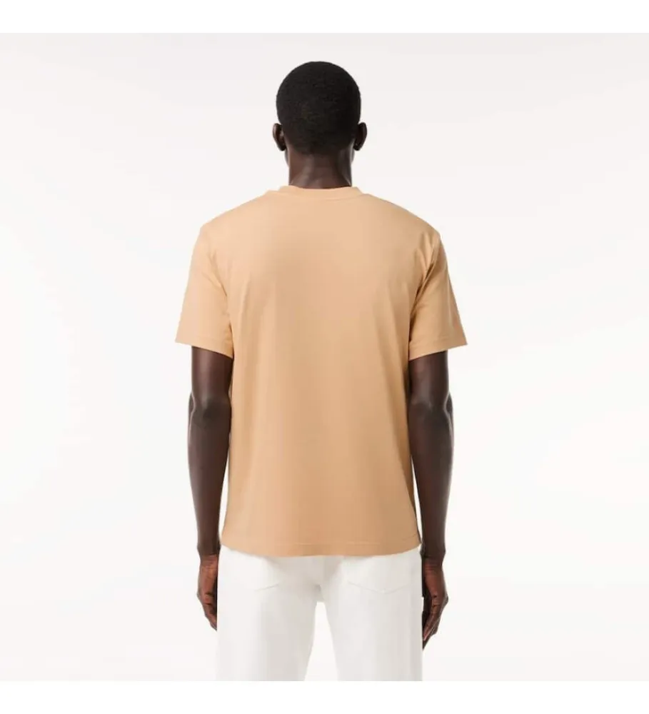 Camiseta de corte clásico beige