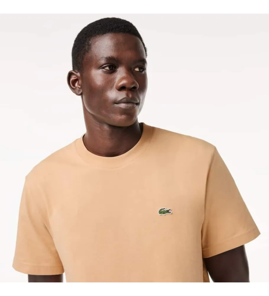 Camiseta de corte clásico beige