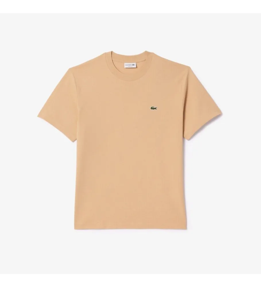 Camiseta de corte clásico beige