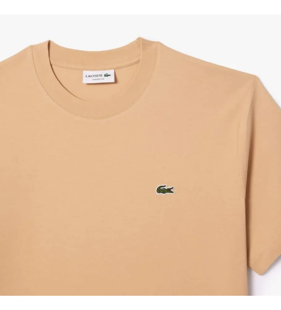 Camiseta de corte clásico beige