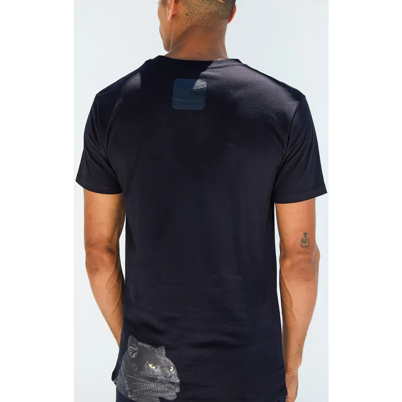 Camiseta de manga corta negra pantera Black Panther The Predator The Farm de Goorin Bros.