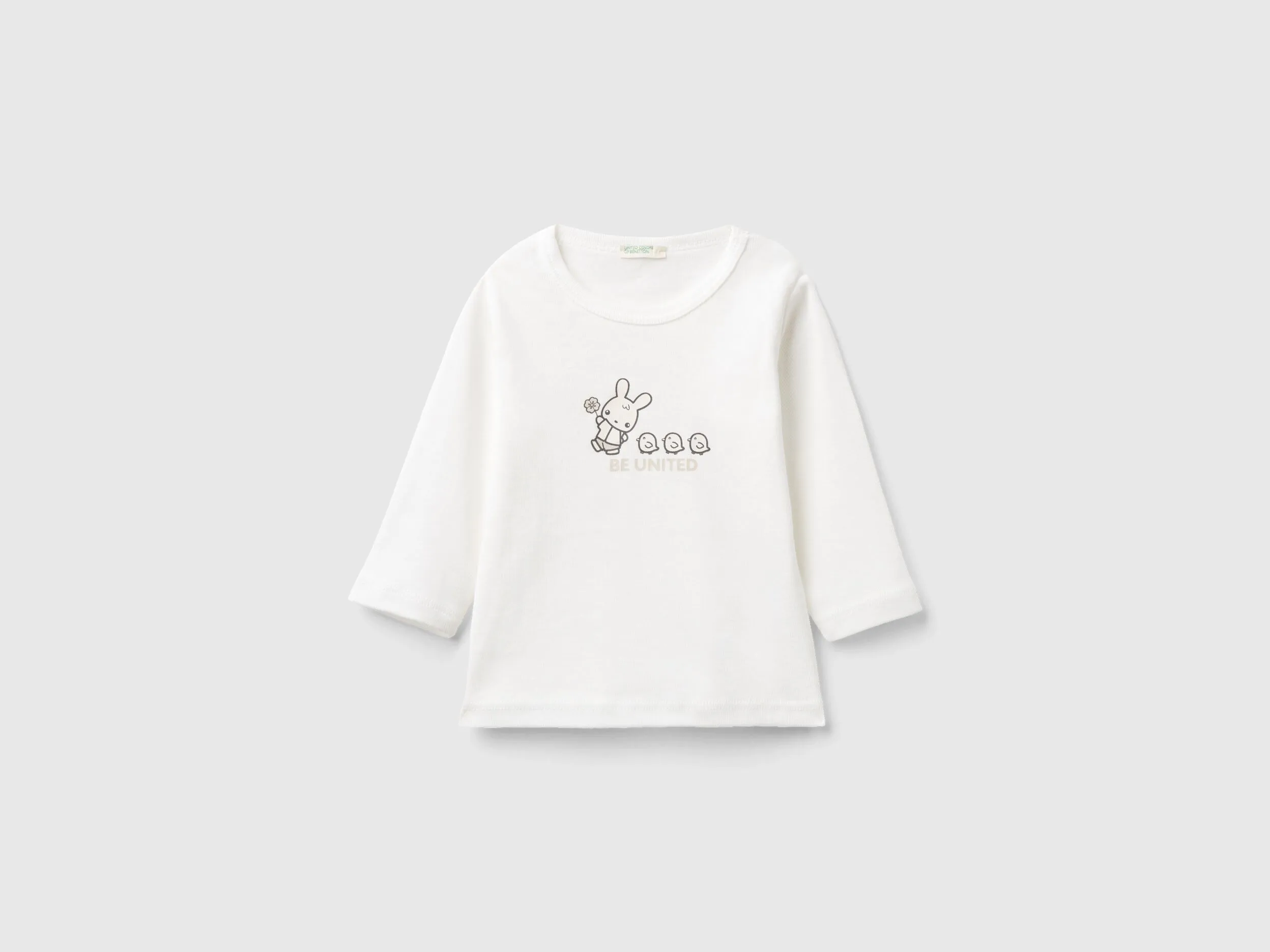 Camiseta de manga larga de 100 % algodón orgánico