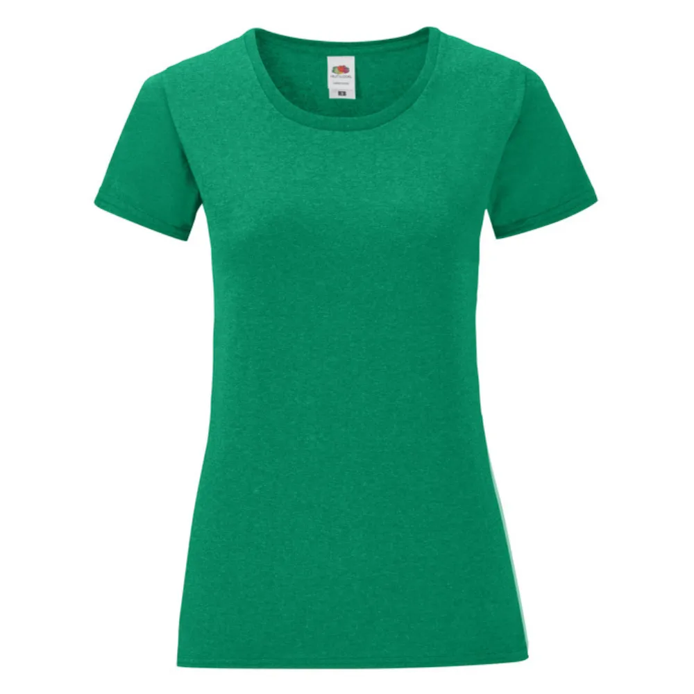 Camiseta Fruit of the loom Iconic 150 manga corta mujer