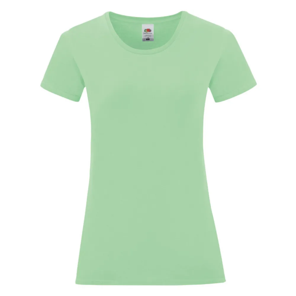 Camiseta Fruit of the loom Iconic 150 manga corta mujer