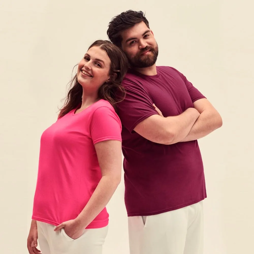 Camiseta Fruit of the loom Iconic 150 manga corta mujer