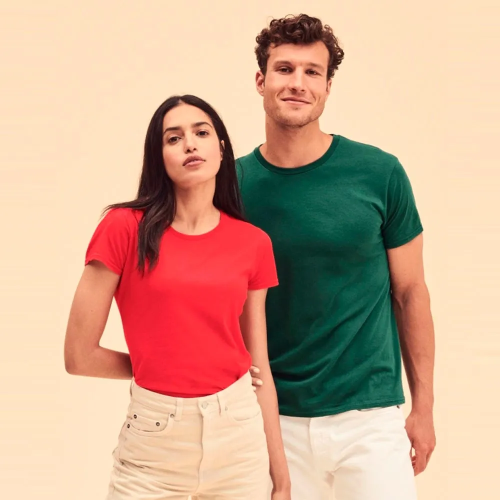 Camiseta Fruit of the loom Iconic 150 manga corta mujer