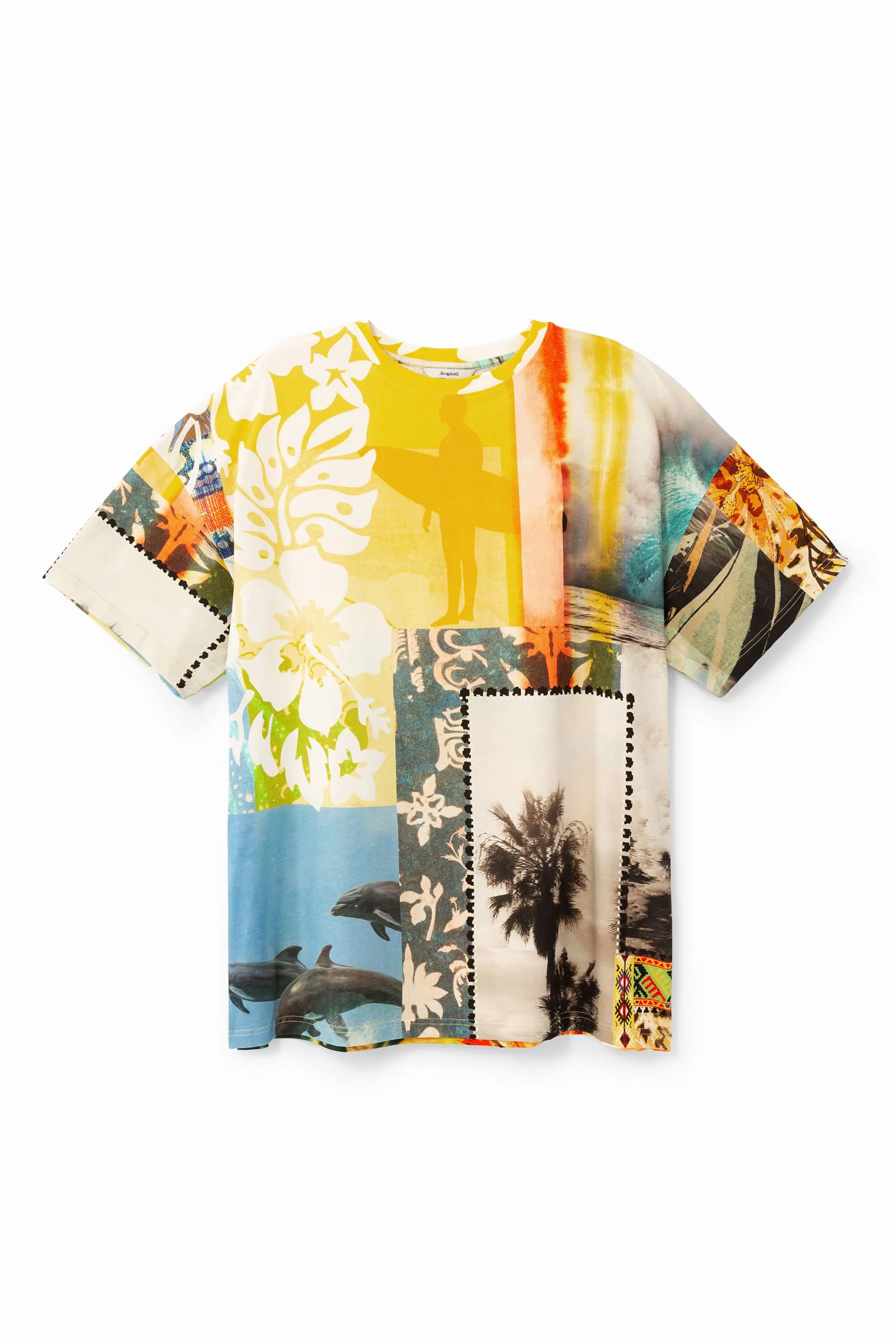 Camiseta unisex patch hawaiano