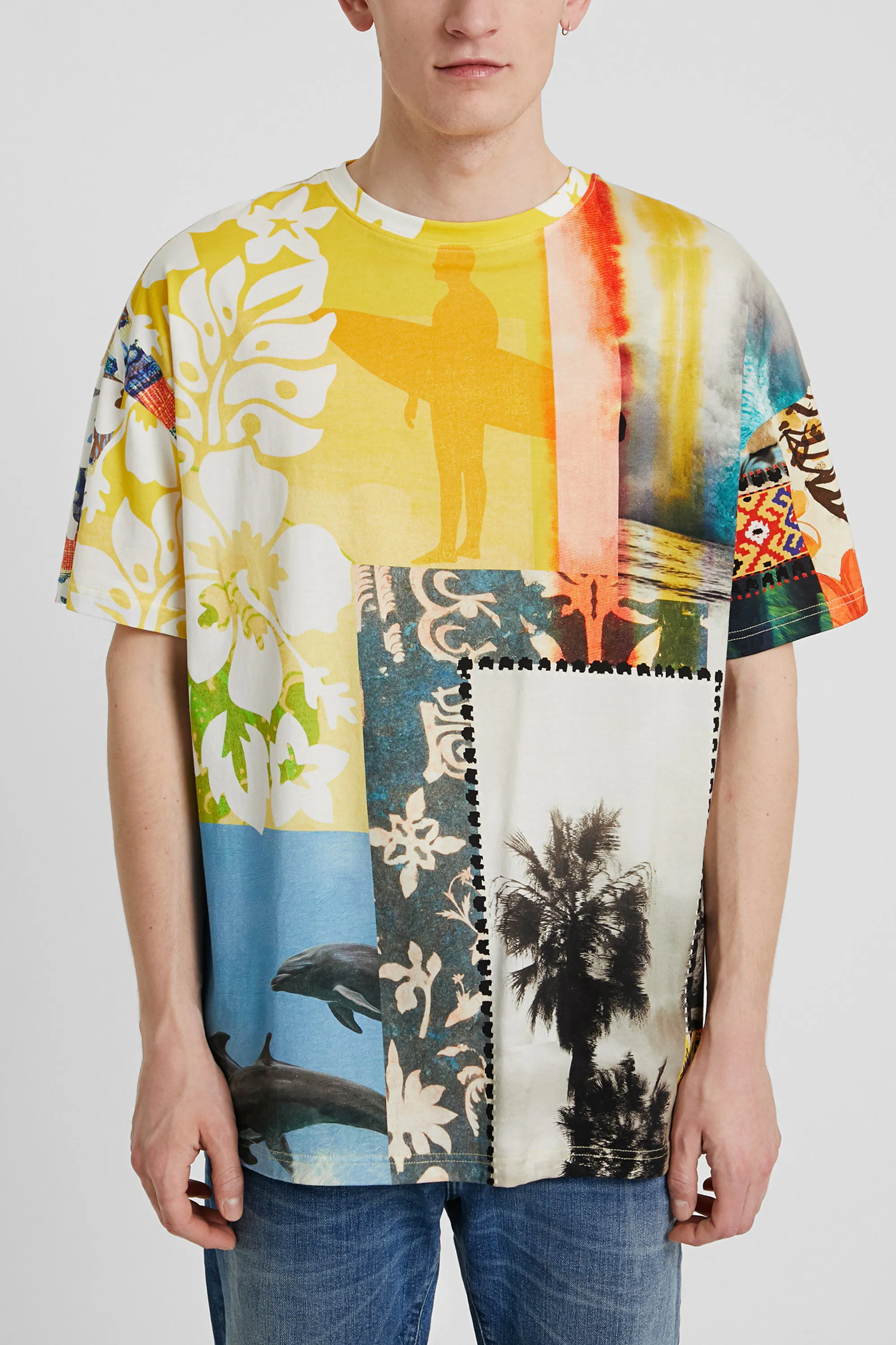 Camiseta unisex patch hawaiano