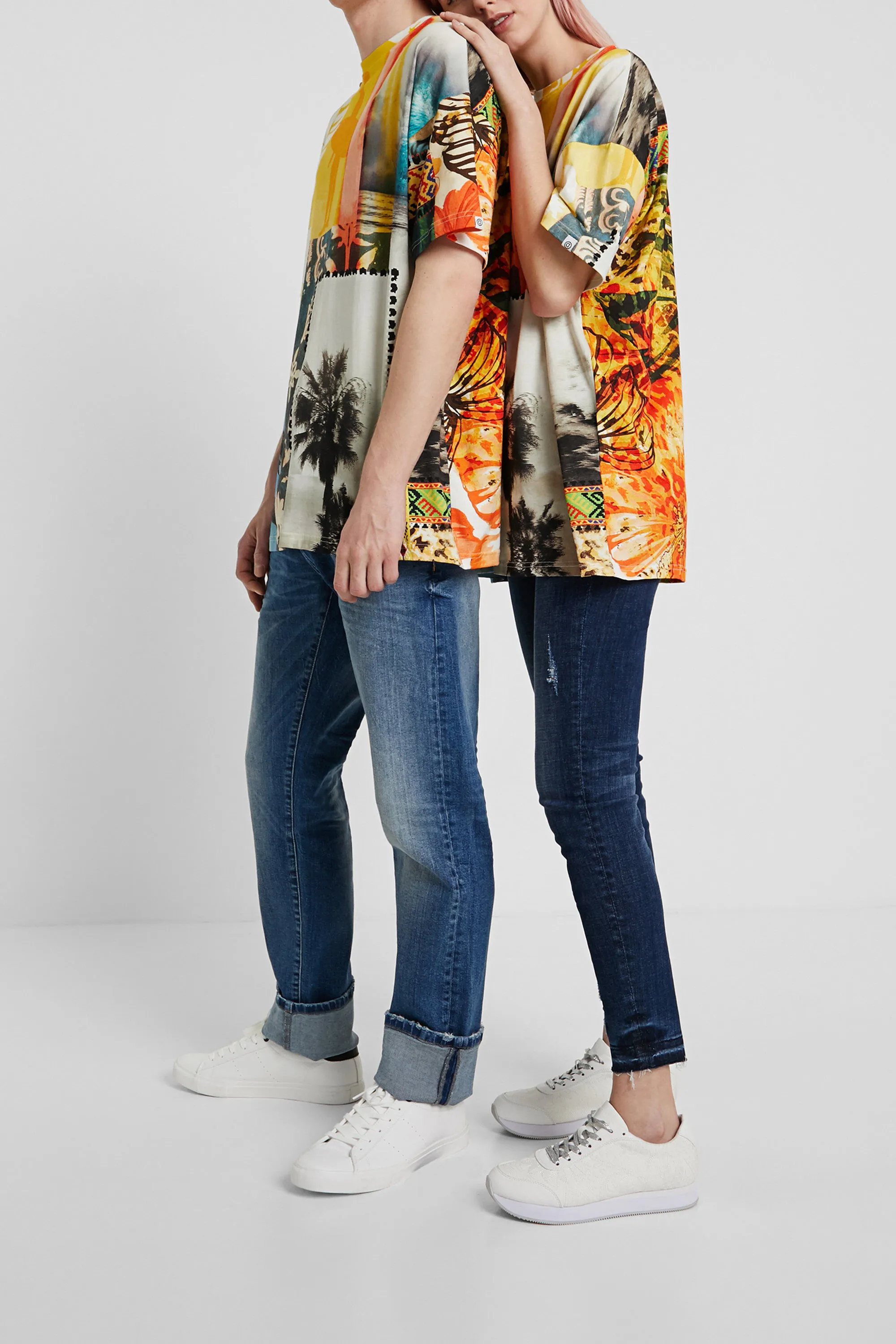 Camiseta unisex patch hawaiano